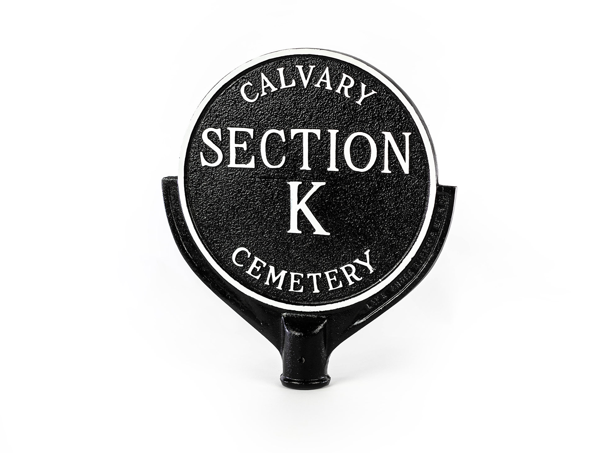 Round Atlas Complete Section Sign | Cemetery Section Sign | Cemetery Signage | Cemetery Equipment | Cemetery Supplies